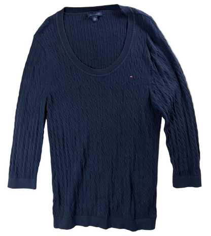 Tommy Hilfiger női kábelkötött pulóver