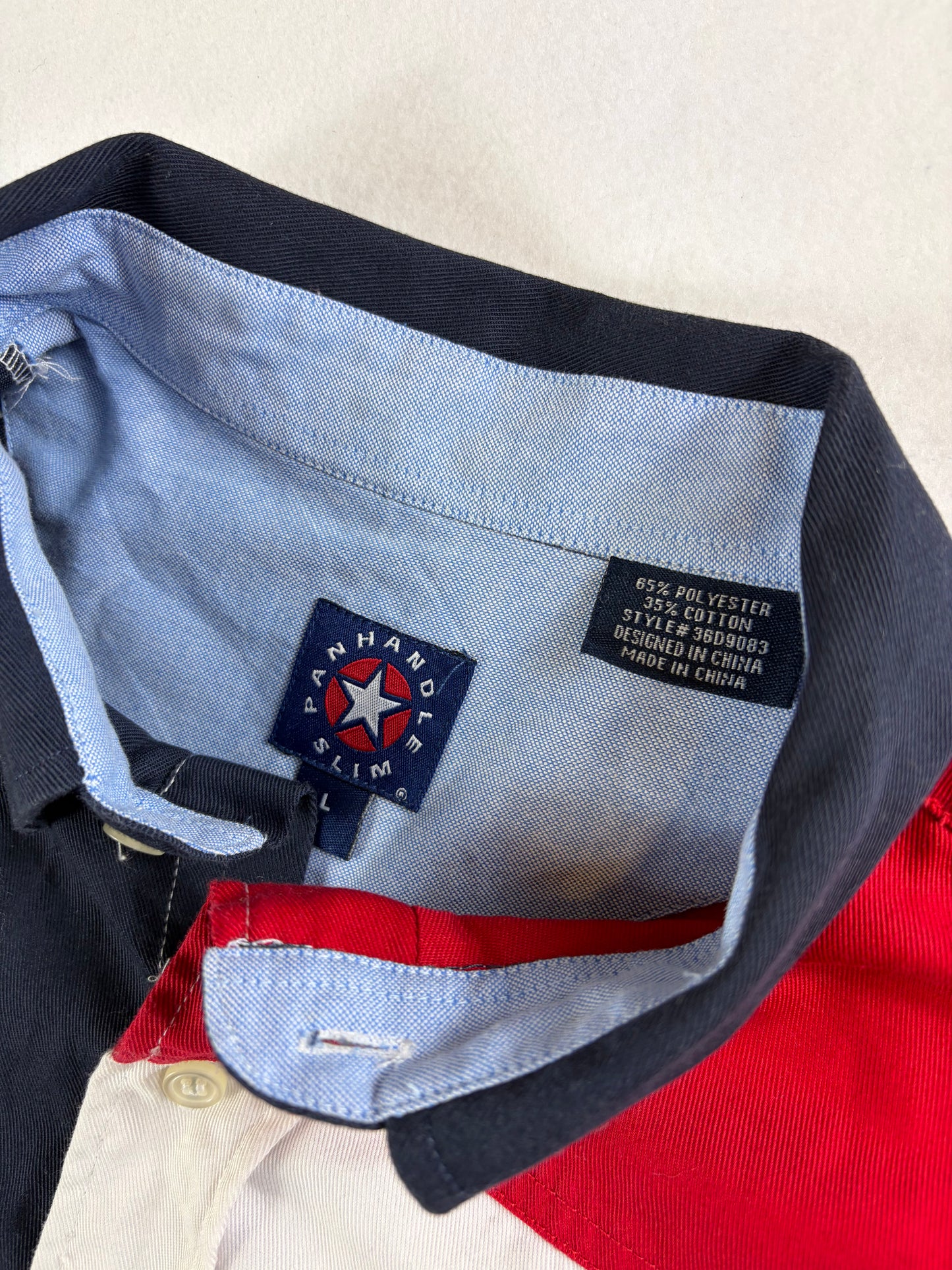 Tricou polo cu mânecă lungă Panhandle „Drapelul American”