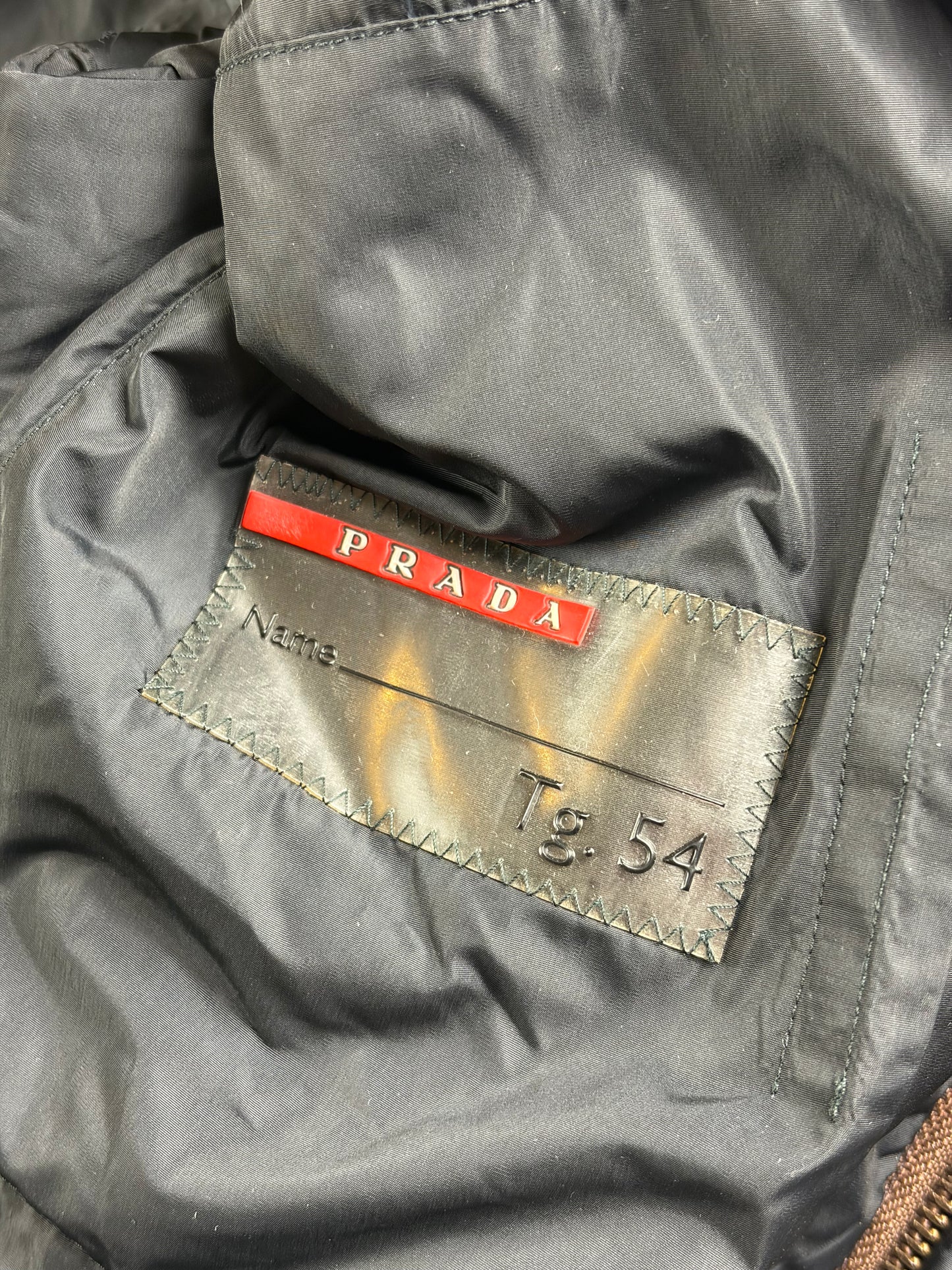 Prada SGV135 MAT. 10A Palton cu glugă din lână maro