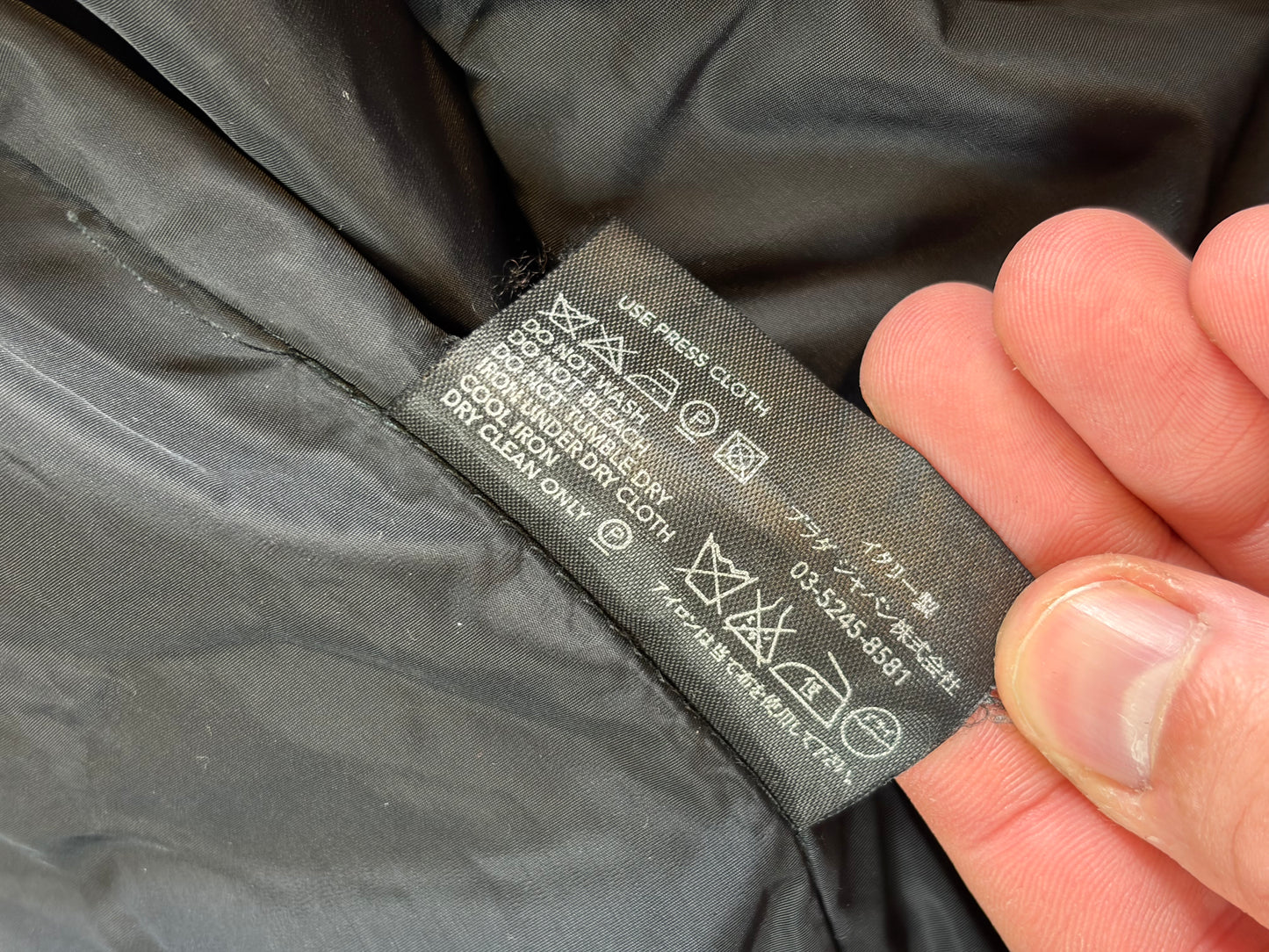 Prada SGV135 MAT. 10A Palton cu glugă din lână maro