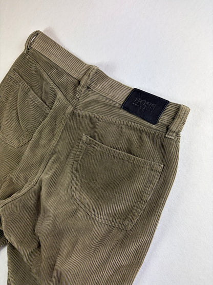 Pantaloni din velur Hugo Boss