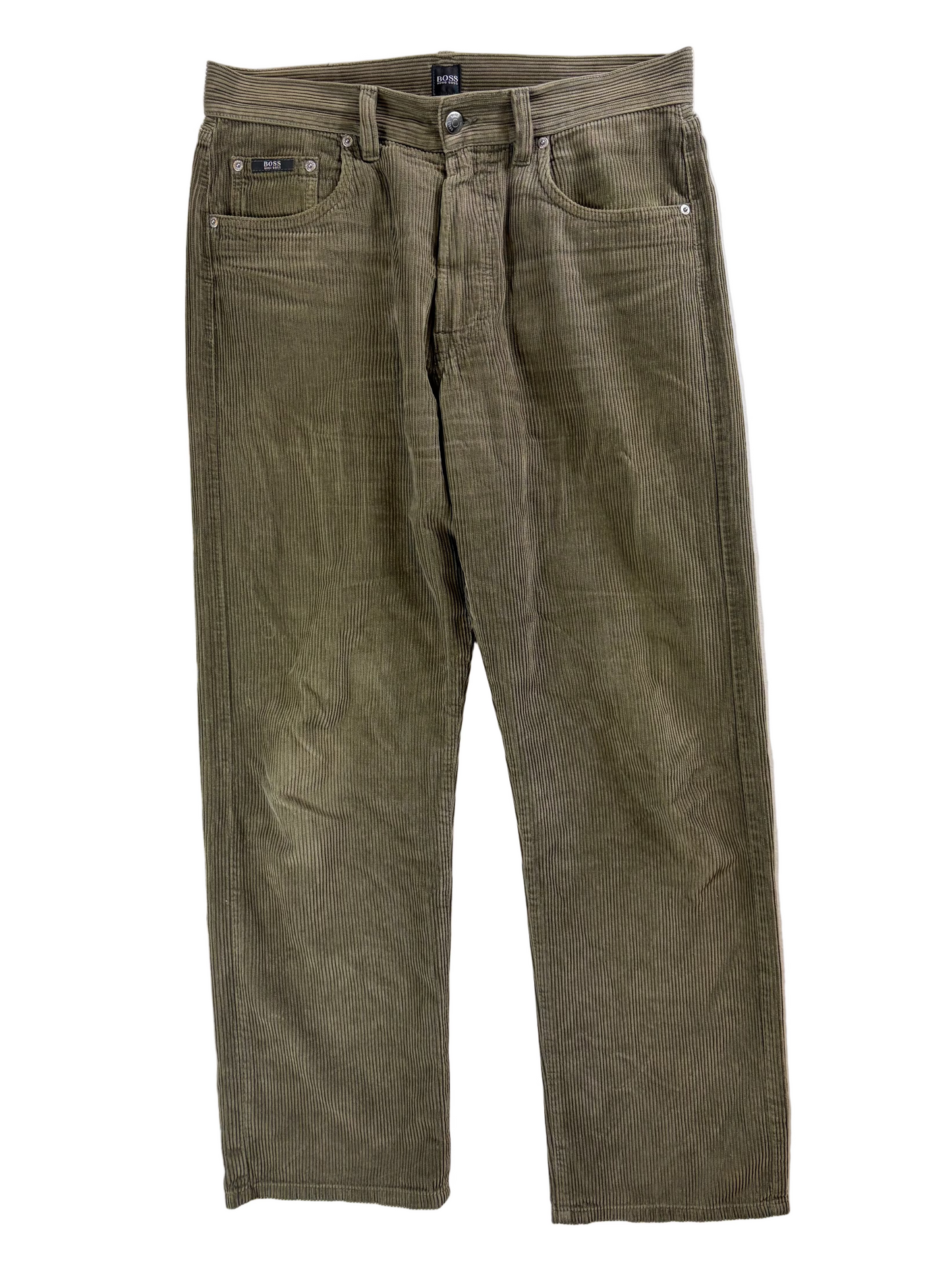 Pantaloni din velur Hugo Boss