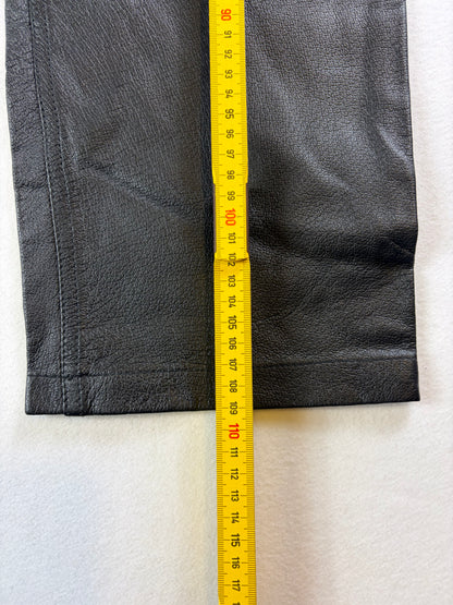 Pantaloni Vintage din Piele Naturală