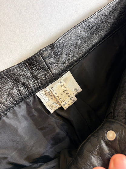 Pantaloni Vintage din Piele Naturală
