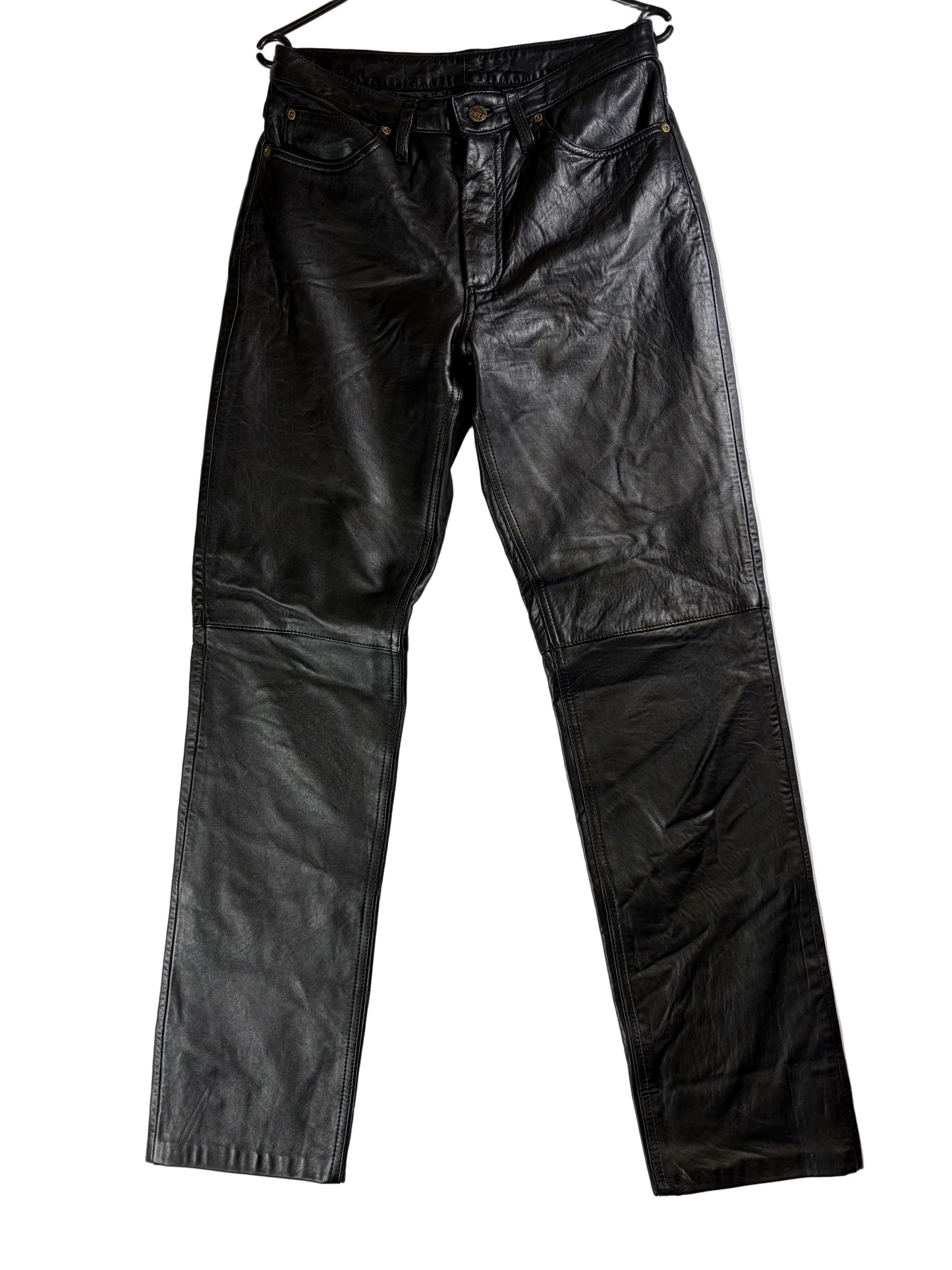 Pantaloni din piele Rifle, stil vintage