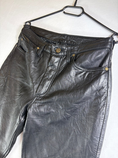 Pantaloni din piele Rifle, stil vintage