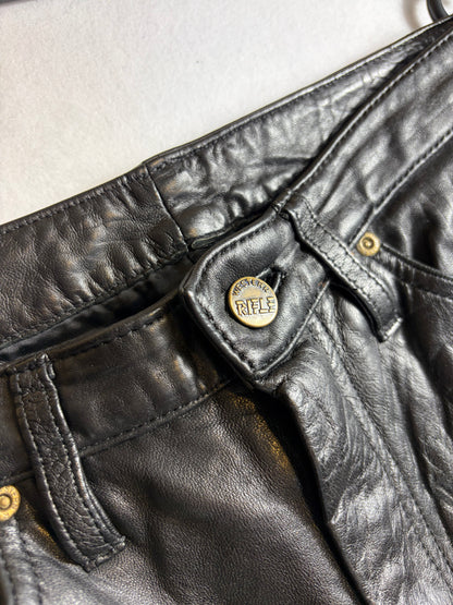 Pantaloni din piele Rifle, stil vintage