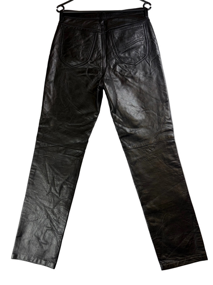Pantaloni din piele Rifle, stil vintage