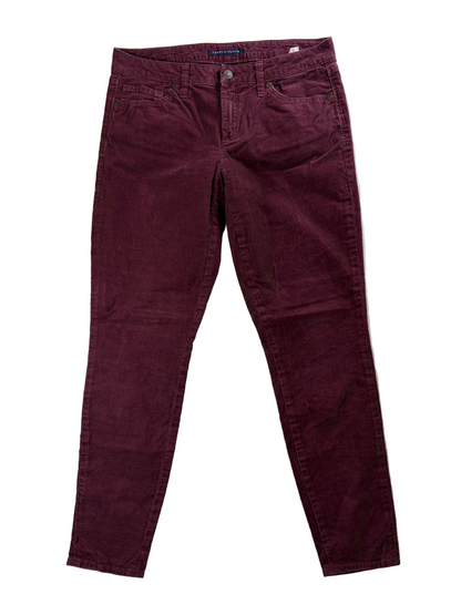Pantaloni din velur Tommy Hilfiger de damă