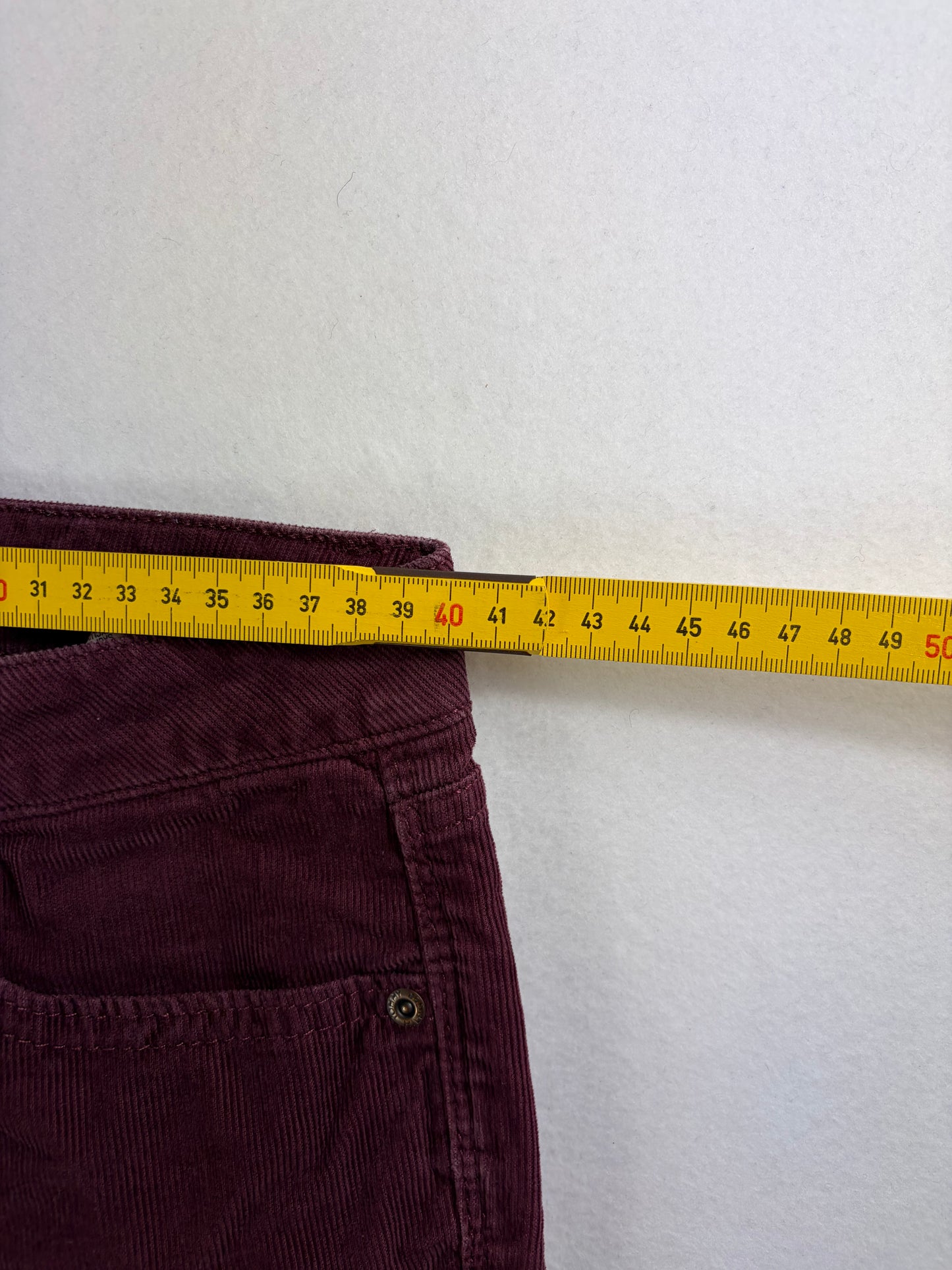 Pantaloni din velur Tommy Hilfiger de damă