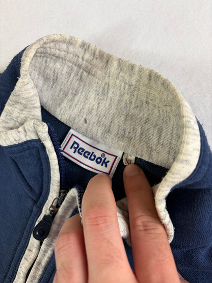Pulover vintage Reebok cu fermoar
