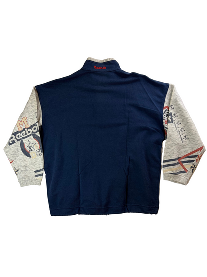 Pulover vintage Reebok cu fermoar