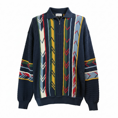 Pulover cu fermoar vintage Umberto Rosetti