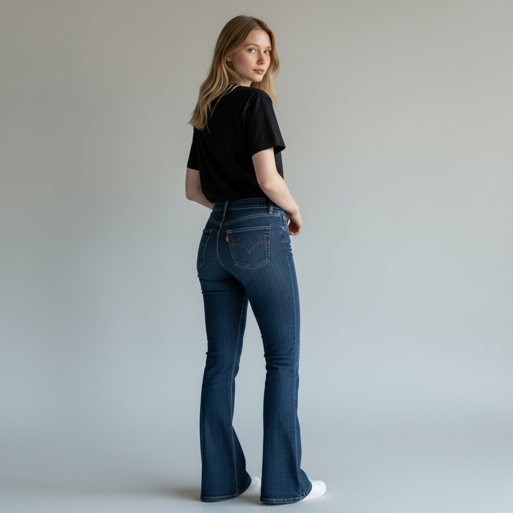 Vintage Levi Strauss & Co női bootcut magas derekú farmernadrág