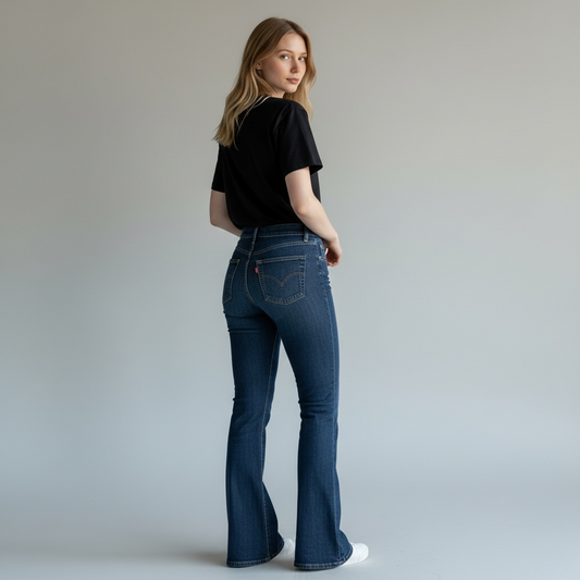 Blugi bootcut de damă Levi Strauss & Co Vintage cu talie înaltă