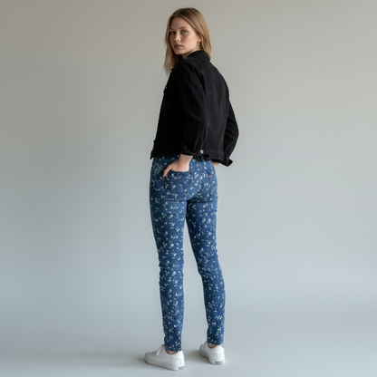 Levi Strauss & Co női virágmintás "leggins" farmernadrág