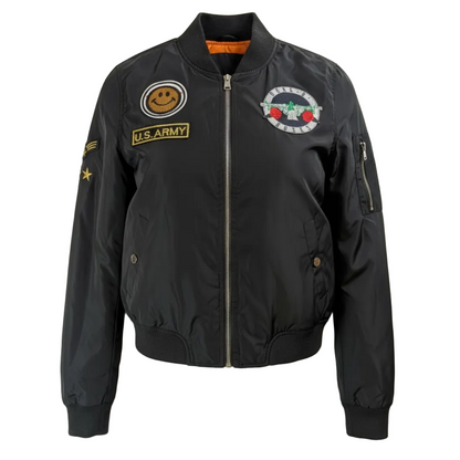 Geacă bomber de damă inspirată de Guns & Roses