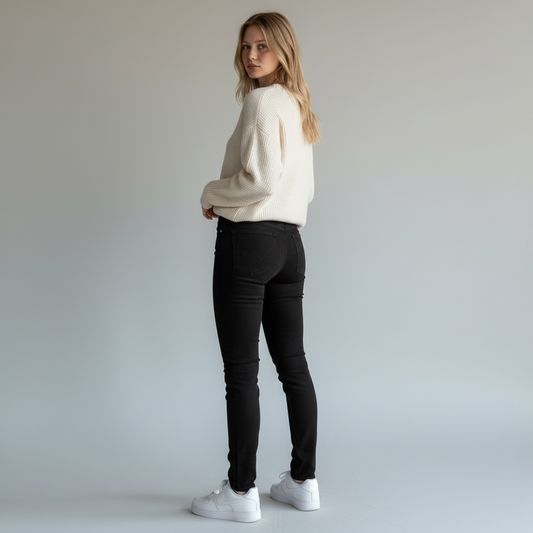 Blugi drepți de damă Wrangler cu talie medie