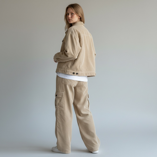 Pantaloni din velur Von Dutch de damă