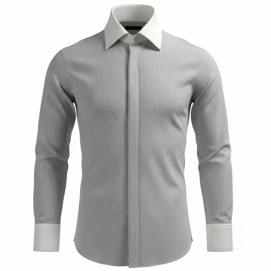 Karl Lagerfeld For H&M Pin Stripe Tux Shirt